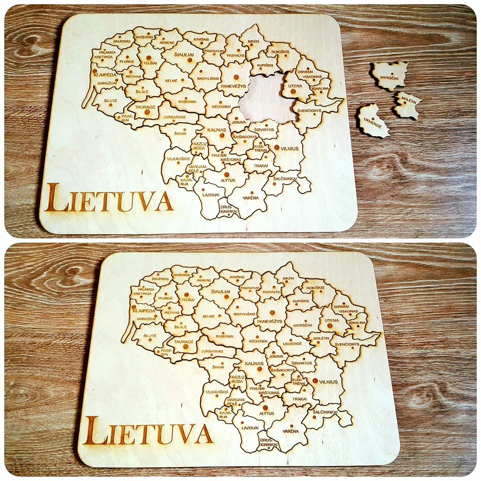 Medinė dėlionė – Lietuva Medinė dėlionė – Lietuva